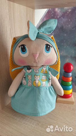 Зайка мягкая игрушка ручной работы