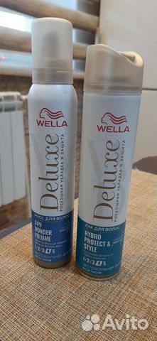 Лак и мусс для волос Wella deluxe