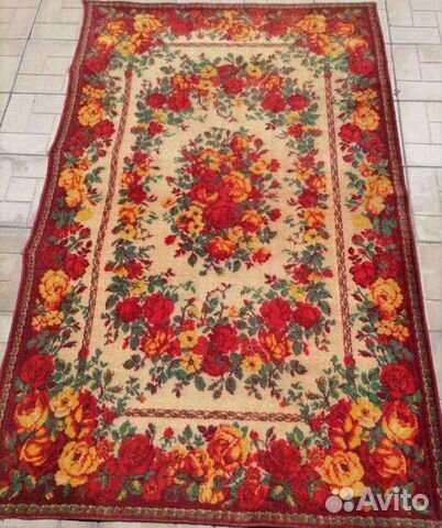 Ковер винтажный розы цветы