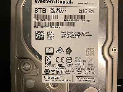 Жесткий диск 8 Tb Western Digital DC HC320