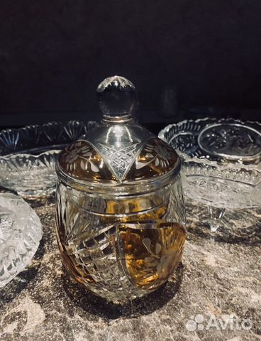 Красивый хрусталь. Салатники/Конфетница/Пепельница