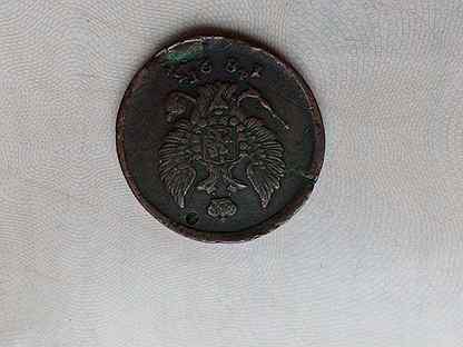 Монета 2 копейки 1823года медь сохранность средняя
