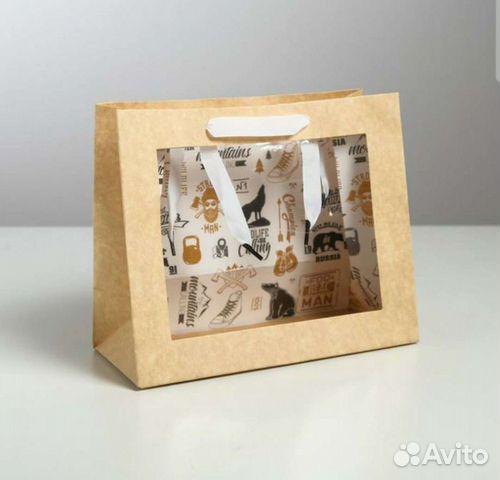 Подарочные пакеты с окном