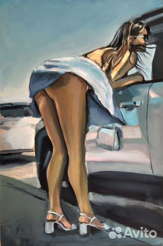 Картина «Ветрено.» холст, масло