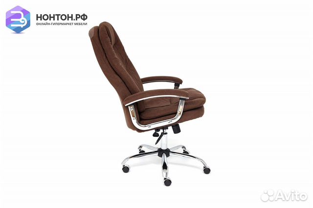 Кресло Softy Lux флок коричневый