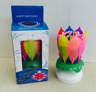 Музыкальная свеча Лотос