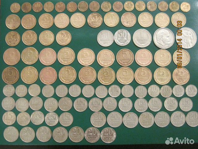 Погодовка монет СССР