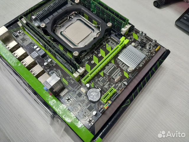 Связка 12ядер E5-2630 2,8Tb+мать X79+память 8Гб