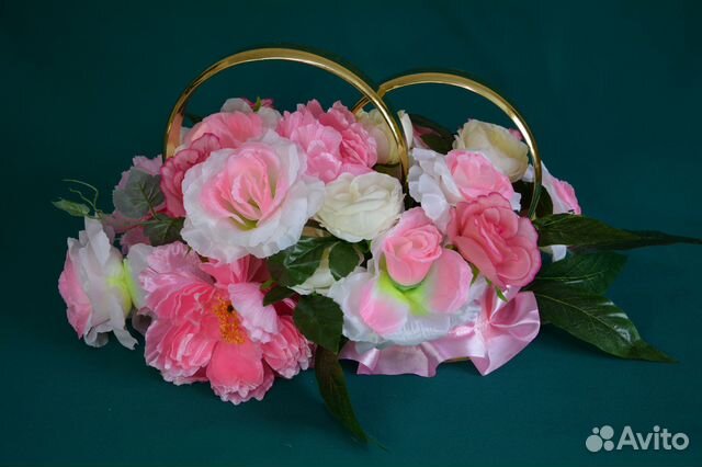 Кольца на свадебный авто