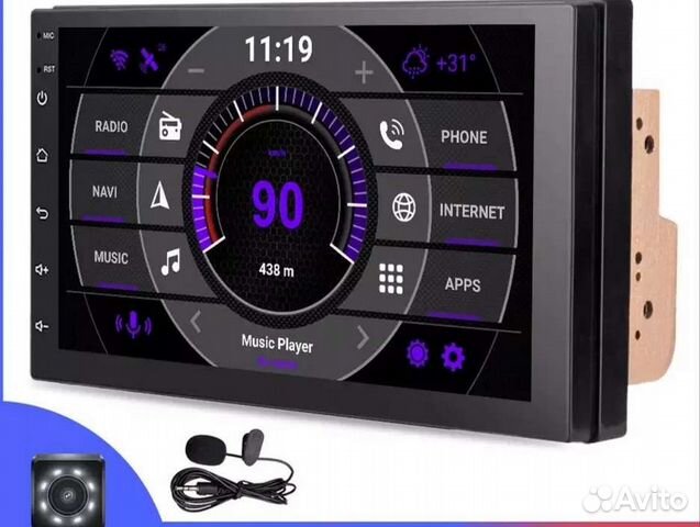 Магнитола 7 Дюймов 2/16. Андроид 10. Новая