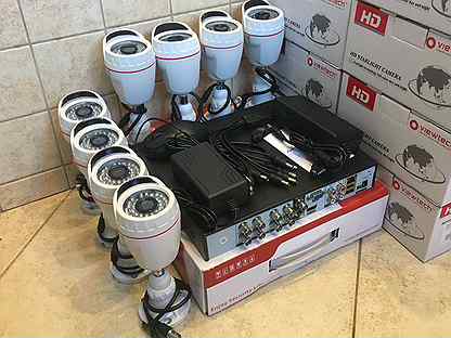 Комплект видеонаблюдения на 8 камер HD/Full HD