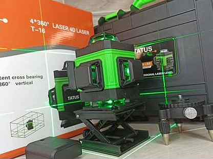 Лазерный уровень нивелир 4D/16 линий 360 (зеленый)