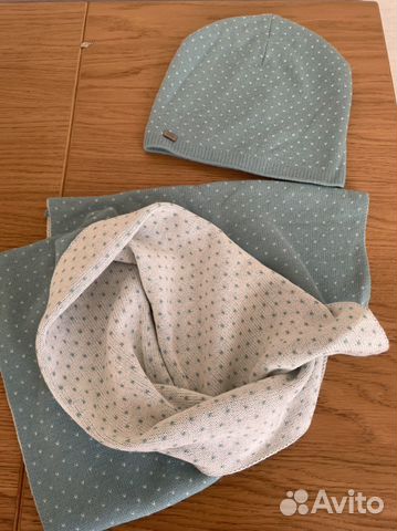 Комплект шапка и снуд зимний Новый