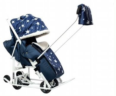 Санки-коляска Мое детство Pikate Звезды