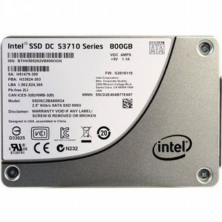 800Gb SSD intel S3700 / S3710