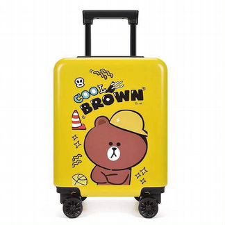 Новый пластиковый чемодан Медвежонок