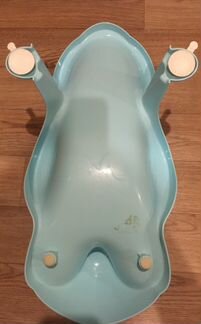 Горка для купания голубая