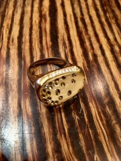 Комплект серьги/кольцо р18-18,5 очень эффектный