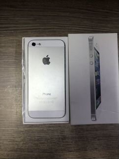 iPhone 5 32gb silver в отлч состоянии