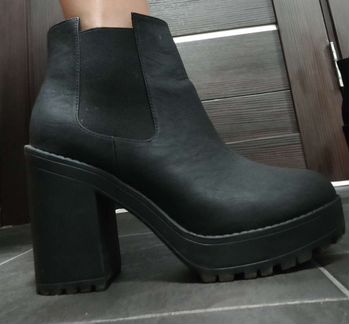 Ботильоны H&M демисезонные темно-серые 38 размер