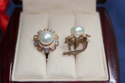 Золотые серьги