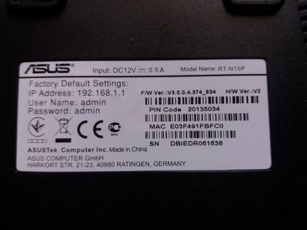 Роутер asus rt-n10p