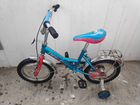 Велосипед детский, с боковыми колесами. для детей