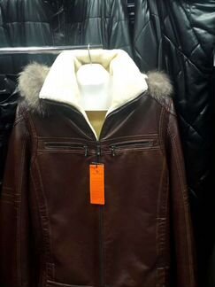 Мужская кожный куртка