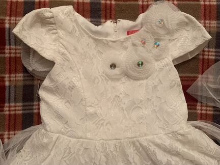 Платье белое для девочки