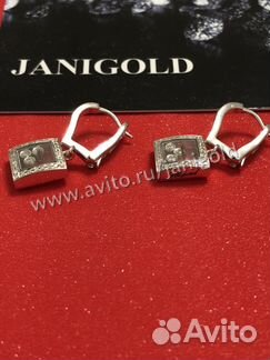 Золотые серьги с бриллиантами Шопард