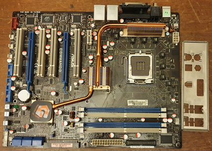 Неисправная Asus Commando LGA775