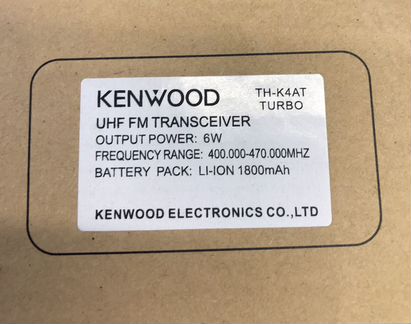 Рация Kenwood TH-K4AT MAX 7W опт и розница