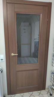 Дверное полотно остеклённое 70*200