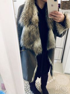 Дубленка Zara 42-44 р