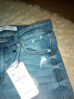 Джинсы Stradivarius skinny low waist jeans новые