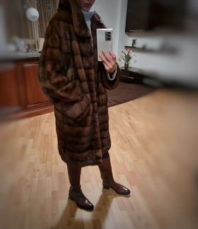 Новая норковая шуба-пальто. Ателье