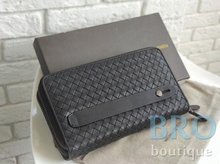 Мужской кожаный кошелек Bottega Veneta
