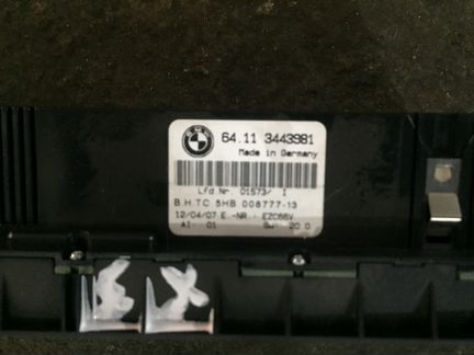 Для BMW E 83 X-3 управление печкой климат