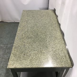 Стол нерж с каменной столешницей 140 x 70 x 85