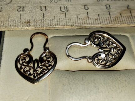 Серьги золотые Россия