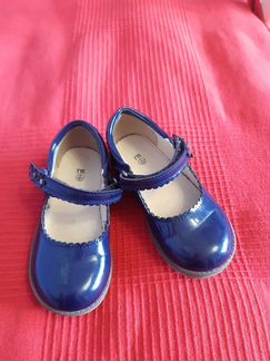 Туфли синие для девочки, Mothercare, размер 8/25.5