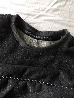 Костюм спорт чёрный с люрексом fashion love story