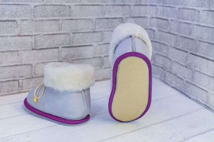 Пинетки из цельной шкуры для девочек