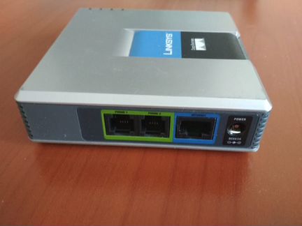 VoIP шлюз linksys pap2t 2 порта
