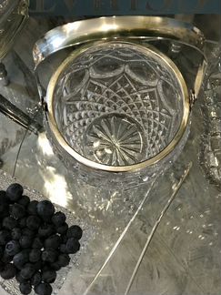 Ведро для льда, Серебро хрусталь