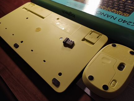 Клавиатура + мышь Logitech MK240 Nano