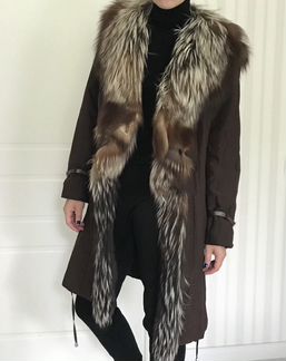 Плащ с окантовкой лиса Vinicio Pajaro