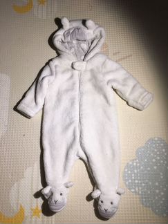 Комбинезон Mothercare флисовый бу 1-3месяца