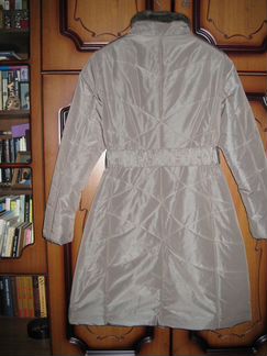 Пальто утепленное Орса-Италия,отделка норка, р.48