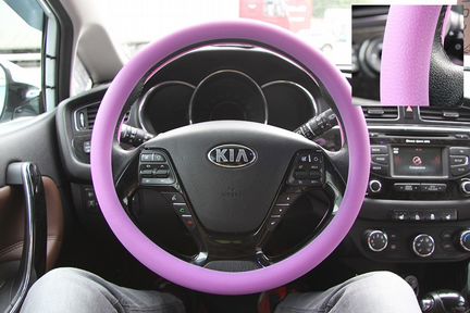 Гладкая силиконовая оплетка на руль